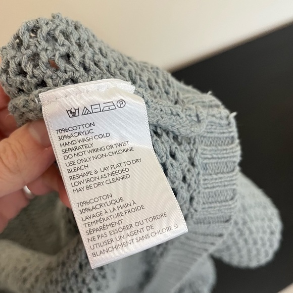 Kimchi Blue Loose Knit Open Cardigan - Drop Shoulder Grey - Picture 9 of 13